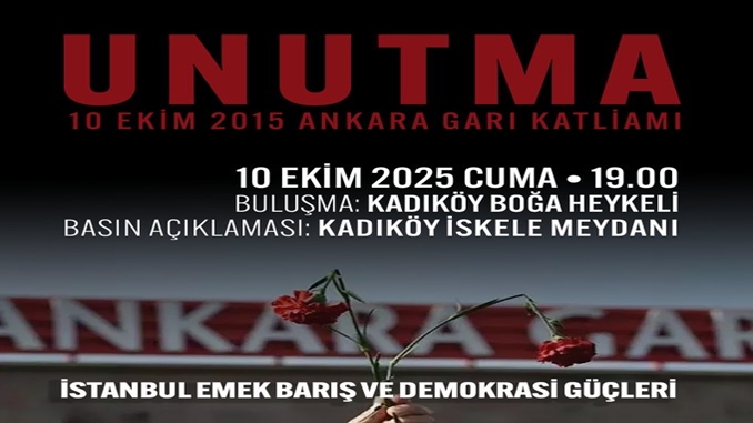 10 Ekim-İstanbul-anma